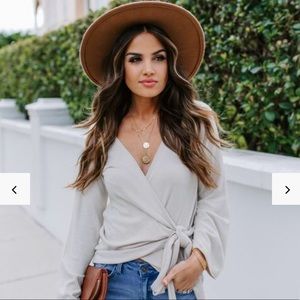 Vici Stanley Wrap Sweater NWT